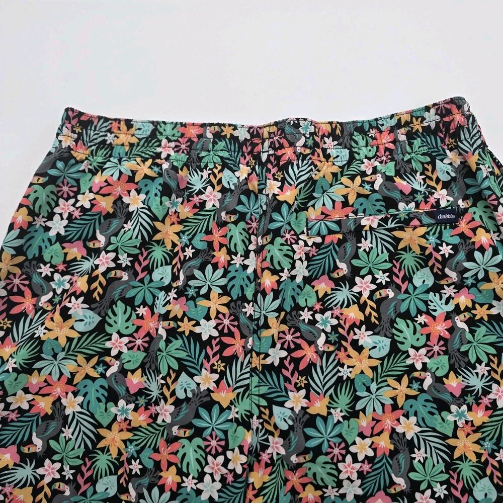 Chubbies Swim Trunks Mens Large 5.5 Inch Parrot Bloomerangs Mesh Brief Liner - Picture 6 of 13